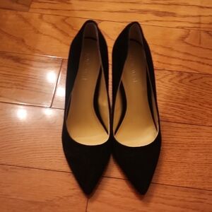 Nine West, Elegant Suede Black Women's Pumps 3 Inches Heels NWOT
